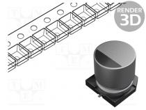 Конденсатор  электролитический  low ESR  SMD  10мкФ  35ВDC  ±20%