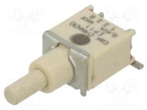 Переключатель  кнопочный  Пол  2  SPST-NO  0,02A/20ВAC  OFF-(ON)