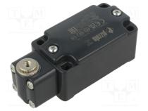 Endschalter  R 48,6 mm Hebel, Kunststoffrolle Ø 20 mm  NC x2