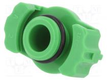 Syringe adapter  3ml  green  for dispensers,for syringes  QuantX