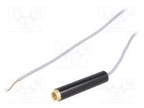 Modul  Laser  7mW  rot  Ellipse  635nm  4,5÷6VDC  30÷150mA