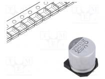 Конденсатор  электролитический  SMD  220мкФ  ±20%  -55÷105°C