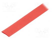 Schrumpfschlauch  kleberfrei  2  1  9,5mm  rot  Polyolefin  Rolle