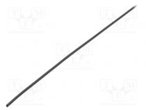 Schrumpfschlauch  kleberfrei  2  1  1,2mm  L  1m  schwarz