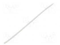 Schrumpfschlauch  kleberfrei  2  1  1,2mm  L  1m  weiss  Polyolefin