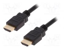 Cable  HDCP 2.2,HDMI 2.0  HDMI plug,both sides  PVC  20m  black