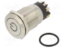 Переключатель  антивандальный  Пол  2  SPDT  3A/220ВAC  5A/24ВDC