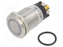 Переключатель  антивандальный  Пол  2  SPDT  3A/220ВAC  5A/24ВDC