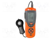 Люксметр  0,01÷19,99клк  USB  0÷50°C  170x80x40мм  ±5%