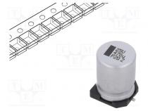 Kondensator  elektrolytisch  SMD  470uF  25VDC  10x10x14mm  ±20%