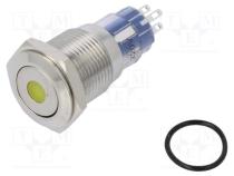Переключатель  антивандальный  DPDT  3A/250ВAC  IP67  ON-(ON)