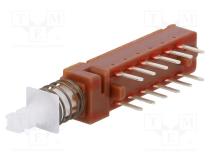 Schalter  Druck  Pos  2  0,5A/100VAC  1A/25VDC  ON-(ON)  Bel  Fehlen
