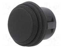 Переключатель  кнопочный  Пол  2  SPST  20A/14ВDC  черный  PB  IP65