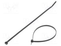 Cable tie  L  203mm  W  3.6mm  polyamide  178N  black  Ømax  51mm