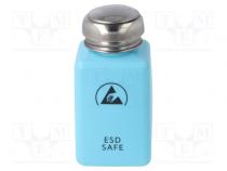 Dosing bottles  200ml  ESD  blue  Features  built-in pump