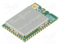 Модуль  RF  868МГц  GPIO,SPI  -124дБм  2,7÷3,8ВDC  14дБм  SMD  SMA