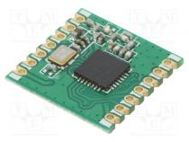 Модуль  RF  трансивер FM  FSK  433,92МГц  SPI  -120дБм  1,8÷3,6ВDC