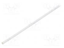 Schrumpfschlauch  kleberfrei,elastisch  2  1  3,2mm  L  1,2m  weiss