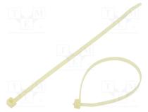 Cable tie  L  200mm  W  4.6mm  polyamide  225N  natural  Ømax  50mm