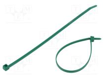Cable tie  L  210mm  W  4.7mm  polyamide  355N  green  Ømax  55mm