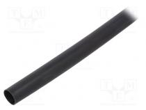 Schrumpfschlauch  9,5mm  schwarz  Durchm.nach Schrumpfen  3mm