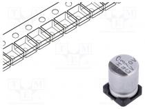 Kondensator  elektrolytisch  low ESR  SMD  470uF  35VDC  Ø8x10mm