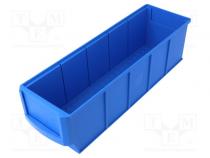Behälter  Küvette  Kunststoff  blau  91x300x81mm