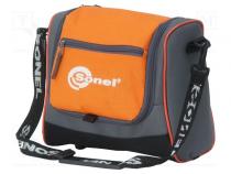 Beutel  orange,grau  Stoff