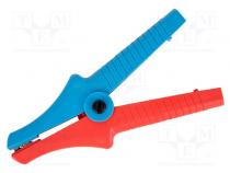 Krokodilklemme  25A  1kV  rot-blau