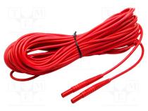 Messleitung  Bananenstecker 4mm,beiderseitig  isoliert  L  20m