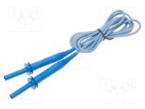 Messleitung  Bananenstecker 4mm,beiderseitig  isoliert  L  1,8m