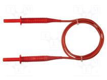 Messleitung  Bananenstecker 4mm,beiderseitig  isoliert  L  1,8m