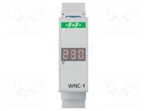 Вольтметр  цифровой,монтажный  80÷500В  на DIN-рейку  LED  IP20