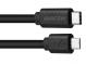 Dundtový und lundde schnur USB Type-C - Micro USB, 100cm, schwarz