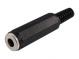 Koaxialer DC-Stecker am Kabel 5,5 / 2,1mm Stecker.
