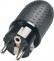 Gummi-Gabel P76 schwarz IP44