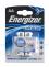 Batterie Lithium Energizer AA/LR6 1,5V 2900mAh Ultimate Lithium, Blister 2 Stück