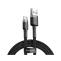 Baseus CATKLF-CG1 USB A (M) - USB C (M), 2A, 2m (schwarz-grau)