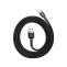 Baseus CALKLF-BG1 Cafule USB Lightning Kabel 2,4A 1m (grau-schwarz)