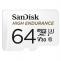 micro SDXC Speicherkarte High Endurance Video 64 GB SDSQQNR-064G-GN6IA