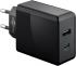 Netz Quelle netz USB-A, USB-C PD (Power Delivery), schwarz GB 44960