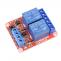 Relaismodul 5V, 2x 10A/250V, High/Low trigger