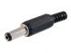 Koaxialer Netzteilanschluss am Kabel 5,5 / 2,1 mm Buchse.