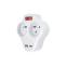Solight P99USBC-PD20 Steckdosenleiste 2x 230V mit USB A+C, weiß, Schalter