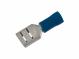 Faston Buchse 6,3 x 0,8 mm für Kabel 1,5 - 2,5 mm2, blau