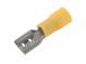 Faston-Buchse 6,3 x 0,8 mm für Kabel 2,5 - 4 mm², gelb.