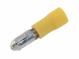 Flachstecker-Hülse 5mm für Kabel 2,5 - 5 mm2, gelb, Stift