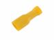 Faston Buchse 6,3 x 0,8 mm für Kabel 4 - 6 mm2, gelb, vollisoliert