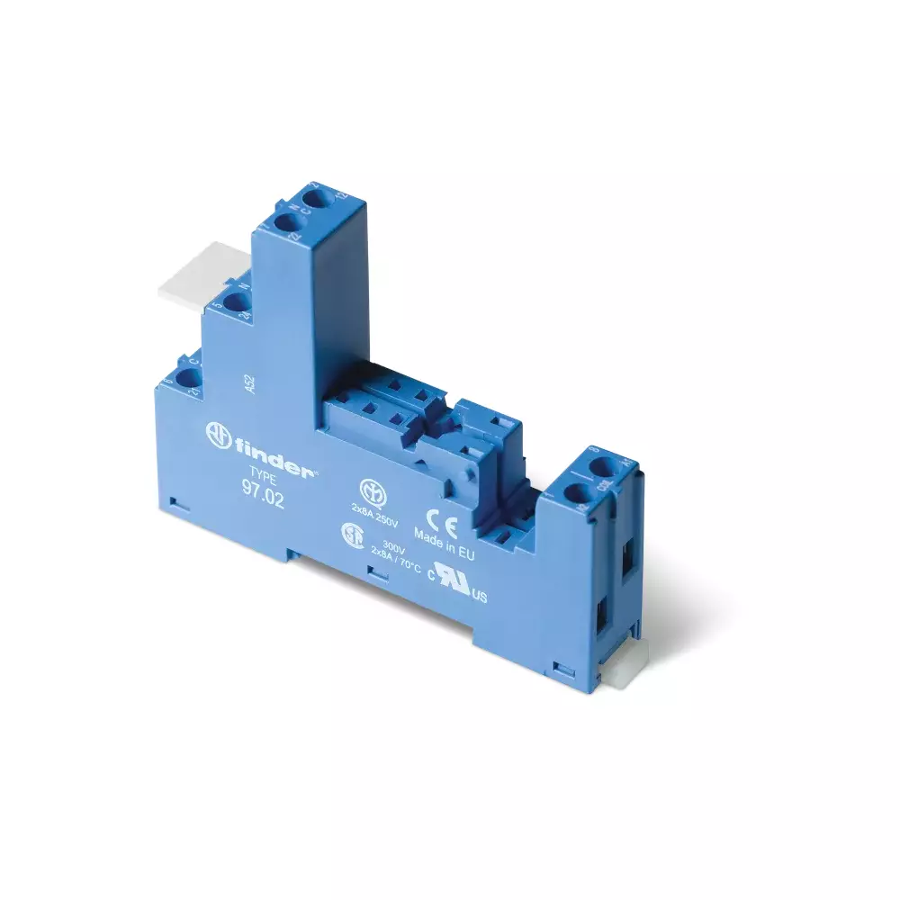 FINDER 97.02 Sockel für Relais 46.52 auf DIN-Schiene