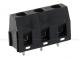 PTR AK360/3-7.5-V-BLACK flache Schrauben Klemmenblock 3-polig, Raster 7,5mm, 17,5A/750V, Eingang 90°, Schraubenklemme